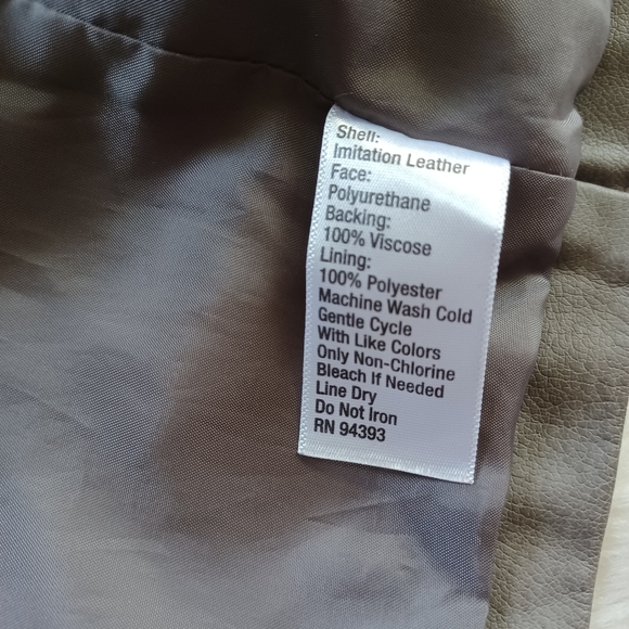 {Kaari Blue} Faux Leather Jacket - Picture 4 of 5